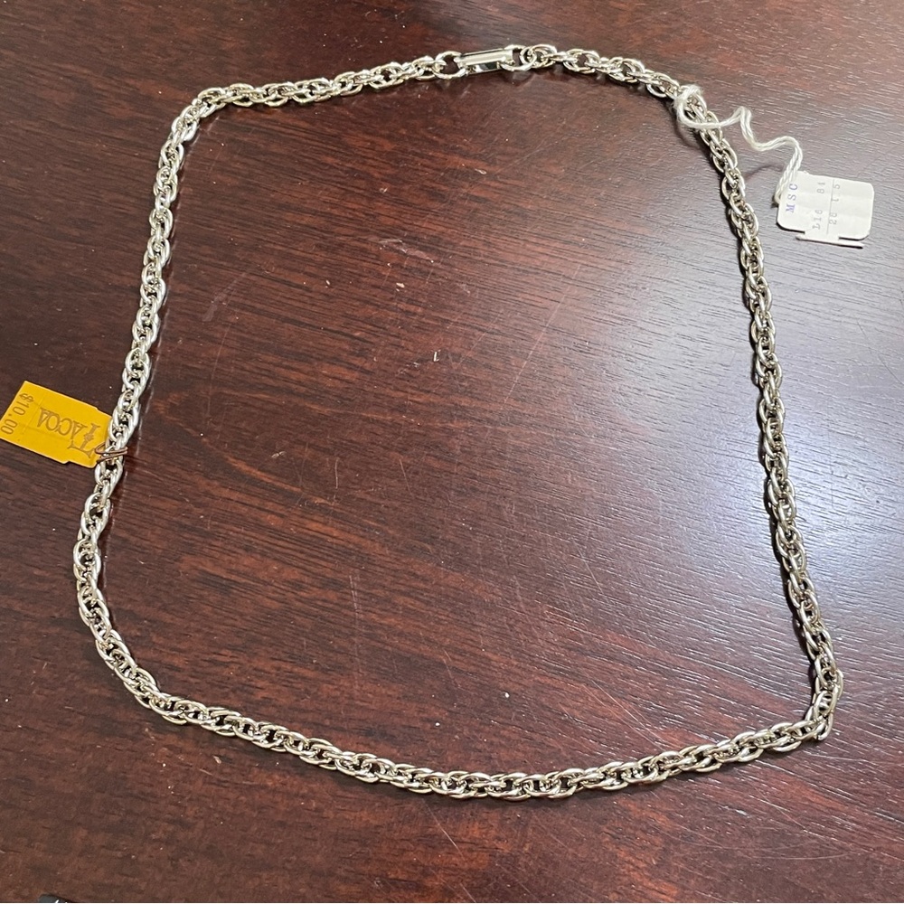 Tacoa‎ Vintage Silver Chain Necklace